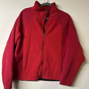 L.L. Bean Women’s Large Red Jacket Colorblock Fleece Lined Outdoor Hiking Cabin thumbnail 1