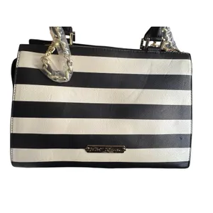 BETSEY JOHNSON Curtsy Stripe Structured Satchel BM19315 New with Tag MSRP $118 thumbnail 3