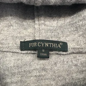 For Cynthia Womens 100% Wool Sleeveless Hooded‎ Cardigan Sweater Gray Sz S thumbnail 4
