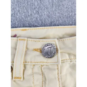 Vintage 90s y2k skirt Bebe‎ Butter Yellow mini micro rhinestone SZ 26 Waist 30" thumbnail 8
