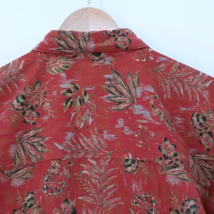 Christopher & Banks Vtg 90s Floral Button Down Shirt Jacket‎ Womens Shacket Western Stretch Size L thumbnail 9