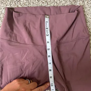 Colorfulkoala Purple Mauve Leggings Casual Comfy Lightweight Athleisure Yoga thumbnail 5