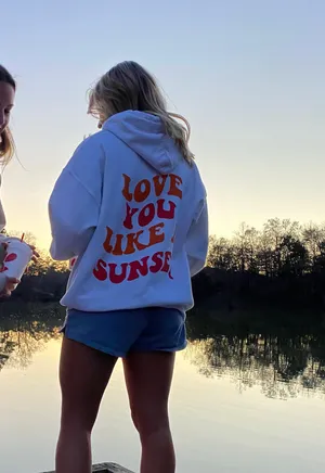 Gildan Love you like a sunset sweatshirt thumbnail 2
