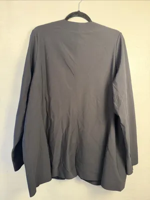 Athleta Avenues Blazer Women's Black Open-Front Blazer size 22 thumbnail 8