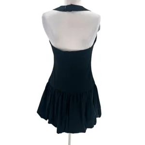 Reformation‎ Babette Dress in Black sz 4 lbd thumbnail 4