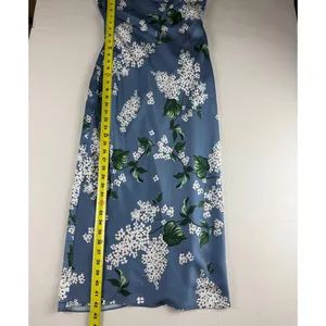 Keepsake The Label Blue Hydrangea Midi Slip Dress Size L thumbnail 9
