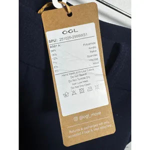 Brand NEW OGL Women's Size XS Navy Blue Pull On Pants Trousers thumbnail 4