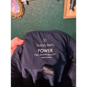 Sweaty Betty 27” Power Camo Blue Leggings Sz Small thumbnail 3