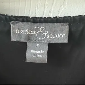 Market & Spruce Black and White Printed Dress thumbnail 4