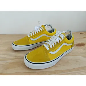 VANS Old Skool Suede/Canvas Sneakers, Yellow - Size 8.5-Mens / Size 10-Women thumbnail 2