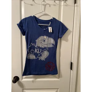 Kansas University KU Jayhawks Womens Juniors Short Sleeve T-Shirt Size M thumbnail 8