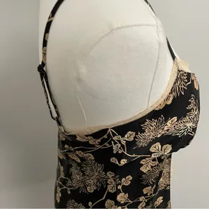 Vintage Victorias Secret Top Cami Nighty Babydoll Lace Floral Tie Front Y2K thumbnail 7