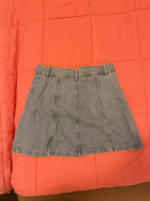 Denim Divided Skirt Mini thumbnail 2