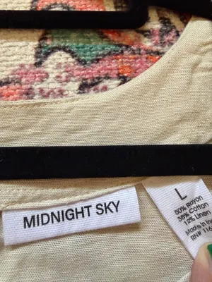 Midnight Sky Matching Set Linen Wave Tank & Shorts thumbnail 3