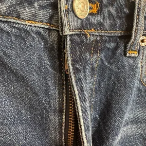 We The Free People Bailey Raw Hem Dark Blue Denim Mini Skirt Size 28 thumbnail 7