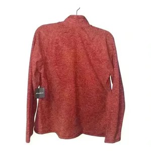 Eddie Bauer Womens‎ Quest Red 1/4 Zip Fleece, Large thumbnail 3