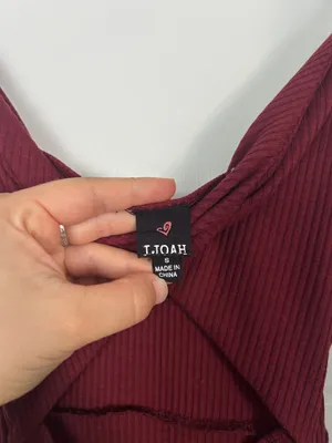Burgundy LIOAH dress thumbnail 3