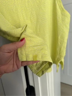 Lululemon Train to Be Tank Top Ripple Wave Electric Lemon thumbnail 3