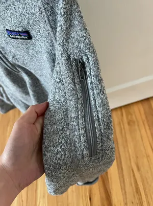 Patagonia 1/4 Zip Better Fleece Sweater Gray Womens School Logo XS thumbnail 5