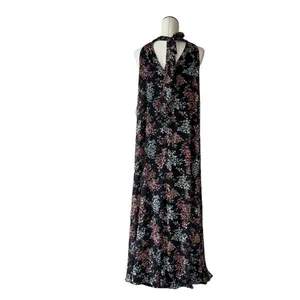 NWT I. State X Nordstrom floral lined Jumpsuit Sleeveless Tie Back wide Leg thumbnail 4