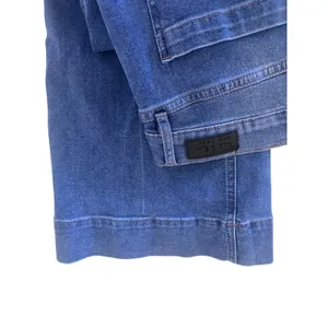 Nicole Miller Nomad Super High Rise Flare Jeans Womens 8 Blue Excellent Stretch thumbnail 12