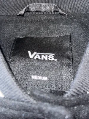 NWT Vans Off The Wall Varsity Letterman Vest Wool Blend Black SZ-M thumbnail 5