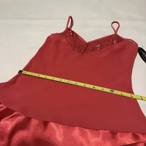 Native Intimates Beaded Neck Pink Lingerie Slip Dress Nightie Y2K Style NWT thumbnail 4