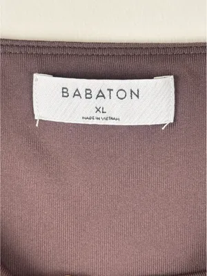 Aritzia Babaton Contour Squareneck Long Sleeve Bodysuit Brown XL 73936 thumbnail 4