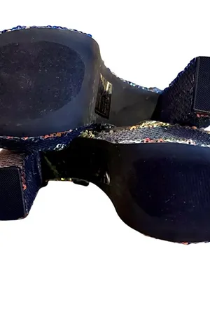Qupid Esme-11 Sparkly Sequin Embellished Hidden Platform Heels thumbnail 9