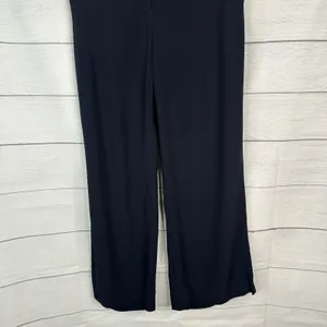 ALC Womens 2 Black Wide Leg Dress Trouser Pants Modern Minimalist thumbnail 4