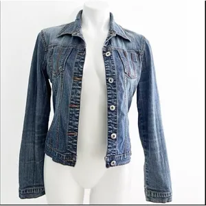Vinatge Western jean Jacket SMALL BLUE Access AC-3998 spandex Denim thumbnail 4
