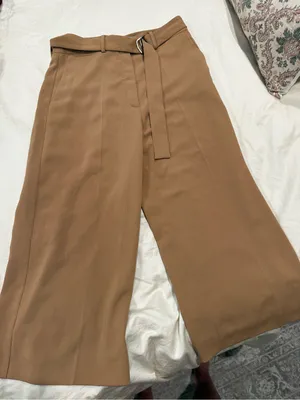 Sportmax women’s Tailored Brown Dress wide leg capri pants thumbnail 1