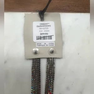 Urban Outfitters colorful rhinestone earrings thumbnail 4