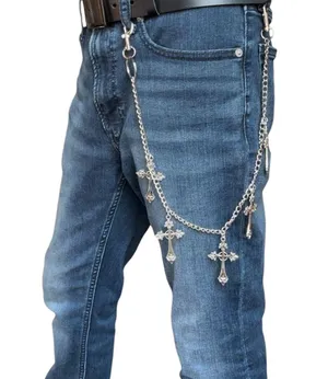 Cross Pants Chain for Men Women,Jeans Chain,Keys Chain,Biker Wallet Chain,Streetwear Punk Hip Hop Unisex Style thumbnail 5