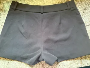 ZARA This is a black pleated mini skort thumbnail 4