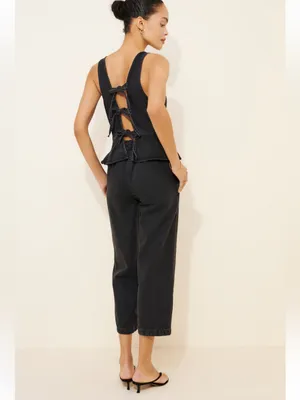 Free People Hazel Denim Jumpsuit- size Small thumbnail 2