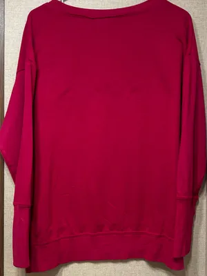 Cato Women's V-Neck Sweater in Bright Pink thumbnail 2