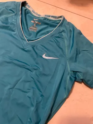 Nike Pro Dri-Fit AthlNike Pro Dri-Fit Athletic T-Shirt Women's Blue Short Sleeve thumbnail 2