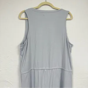 Madewell Grey Sleeveless Casual Romper Womens L Cinch Waist Summer Beachy thumbnail 11