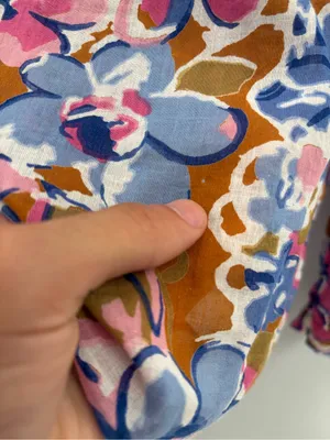 Banjanan Tuckernuck Ella Flora Floral Button-boho Front summer Blouse Shirt xs thumbnail 9