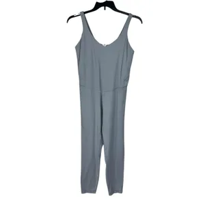 Lululemon SZ 14 Align Bodysuit 25" Shelf Bra Wicking Stretch Capris Rhino Gray thumbnail 3