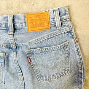 Levis Mom Skirt Light Acid Wash Blue Denim Button Fly Size 24 Jean Retro BOHO‎ thumbnail 5