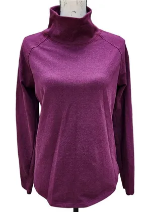 Etonic -525 Long Sleeve Mock Neck Top Magenta Small‎ thumbnail 1