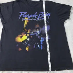 Prince and The Revolution Purple Rain T-Shirt Mens Size L Black thumbnail 6