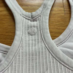 Lululemon Pale Pink Ribbed Sports Bra/Tank thumbnail 5