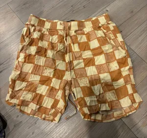 pattern shorts Orange thumbnail 1