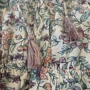 lovestitch Cream Floral Long Sleeve Maxi Dress size M thumbnail 7