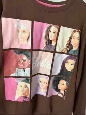 Barbie Hybrid Apparel Womans sz XL Graphic Sweatshirt Cozy pullover crew neck thumbnail 3