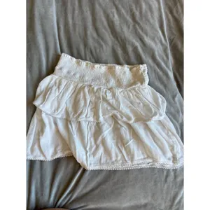 Sim & Sam Womens White Strapless Smocked Tiered Ruffle Pom Pom‎ Trim Tube Top S thumbnail 6