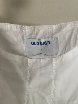 Old Navy White Tie-Shoulder Cotton Camisole thumbnail 3